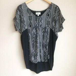 Anthropologie Tribal Print Boho Top Size M